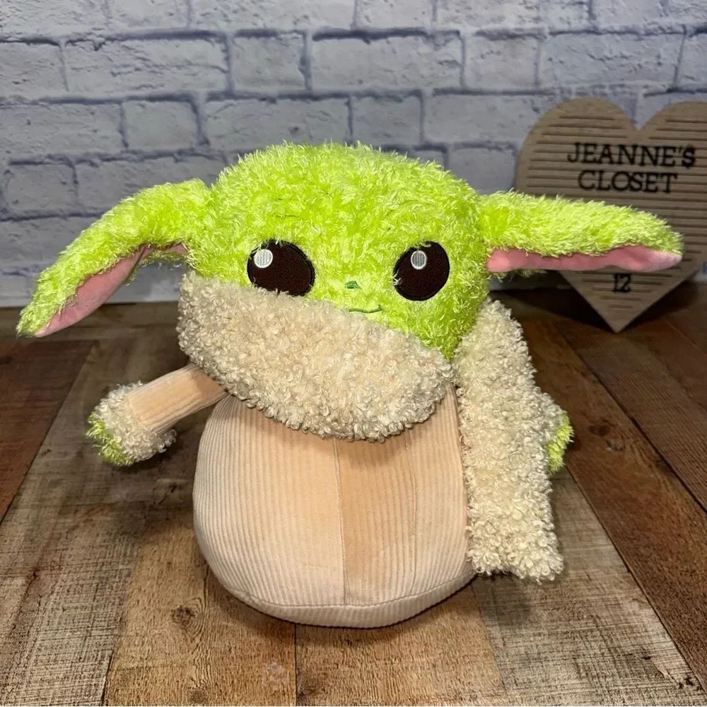 STAR WARS MATTEL GROGU SOFT FUZZY PLUSH FIGURE 14” MANDALORIAN BABY YODA